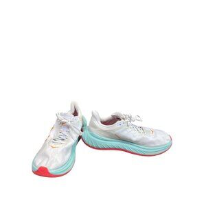 Hoka Womens Carbon X White green orange Running Sneakers Sz 8.5B SKU 9461